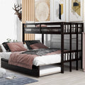 Twin over Twin Bunk Bed with Trundle I4225
