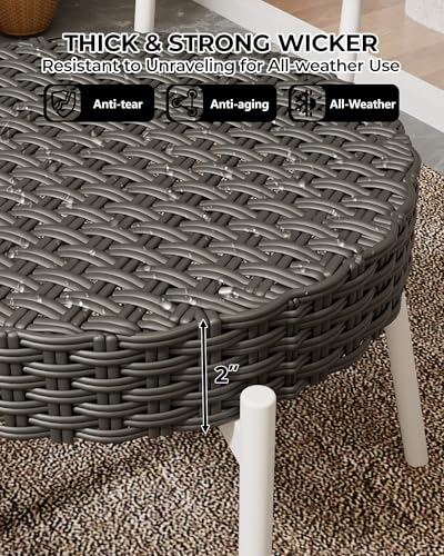 3 Piece Wicker Patio Bistro Furniture Set C72329