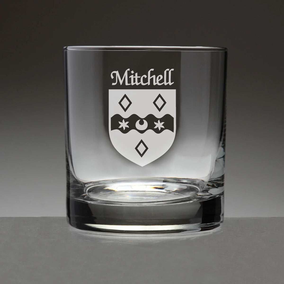 Set of 4 Etched Tumbler Glasses D8307