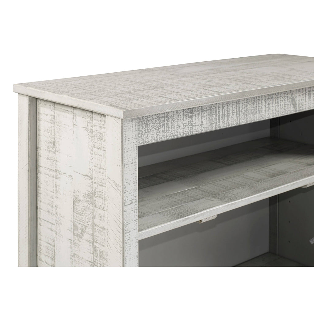 Grey Wood 3-Shelf Bookcase F945360
