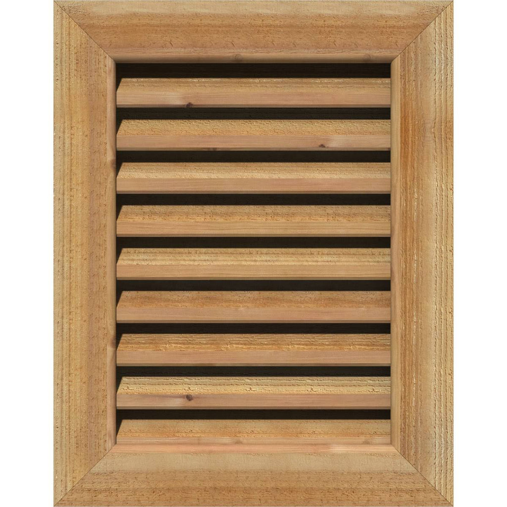 Vertical Gable Vent Unfinished Functional Rough M50555