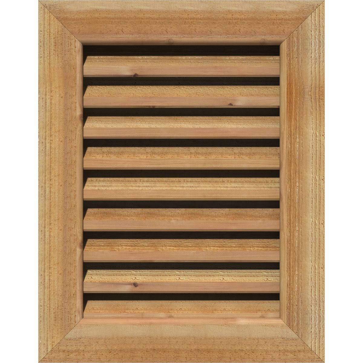Vertical Gable Vent Unfinished Functional Rough M50555
