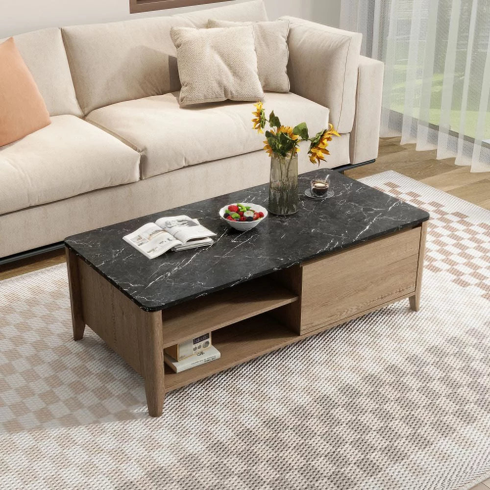 47 Inch Double Drawer Coffee Table O272