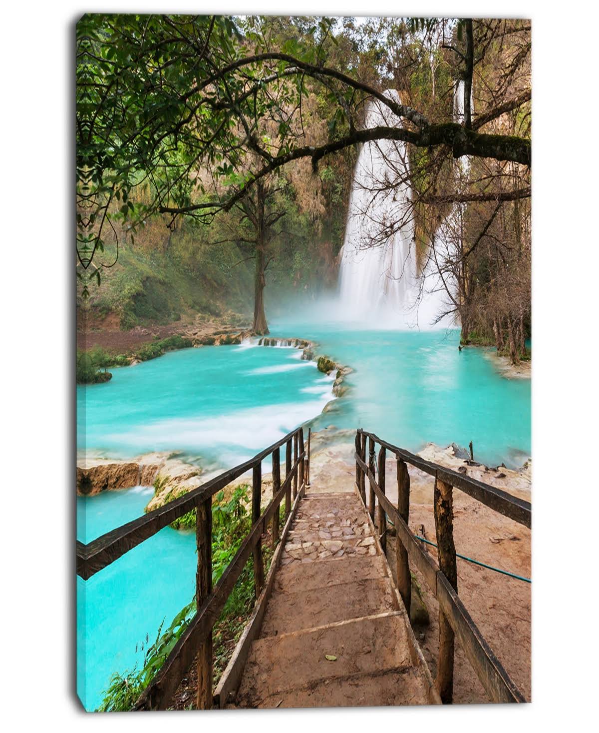 Oversized Landscape Canvas Art Green 30 in. Wide x 40 in. High P76540