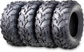 25x8-12 Front & 25x10-12 Rear 6PR ATV/UTV Tires Set 4 M16250
