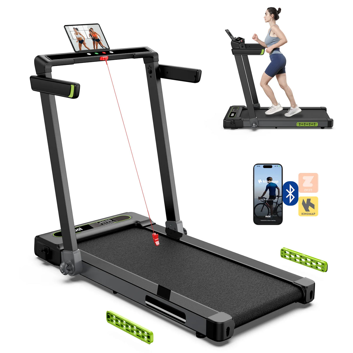 2.5HP Folding Treadmill with Display Screen S489