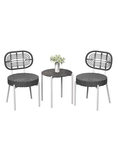 3 Piece Wicker Patio Bistro Furniture Set C72329