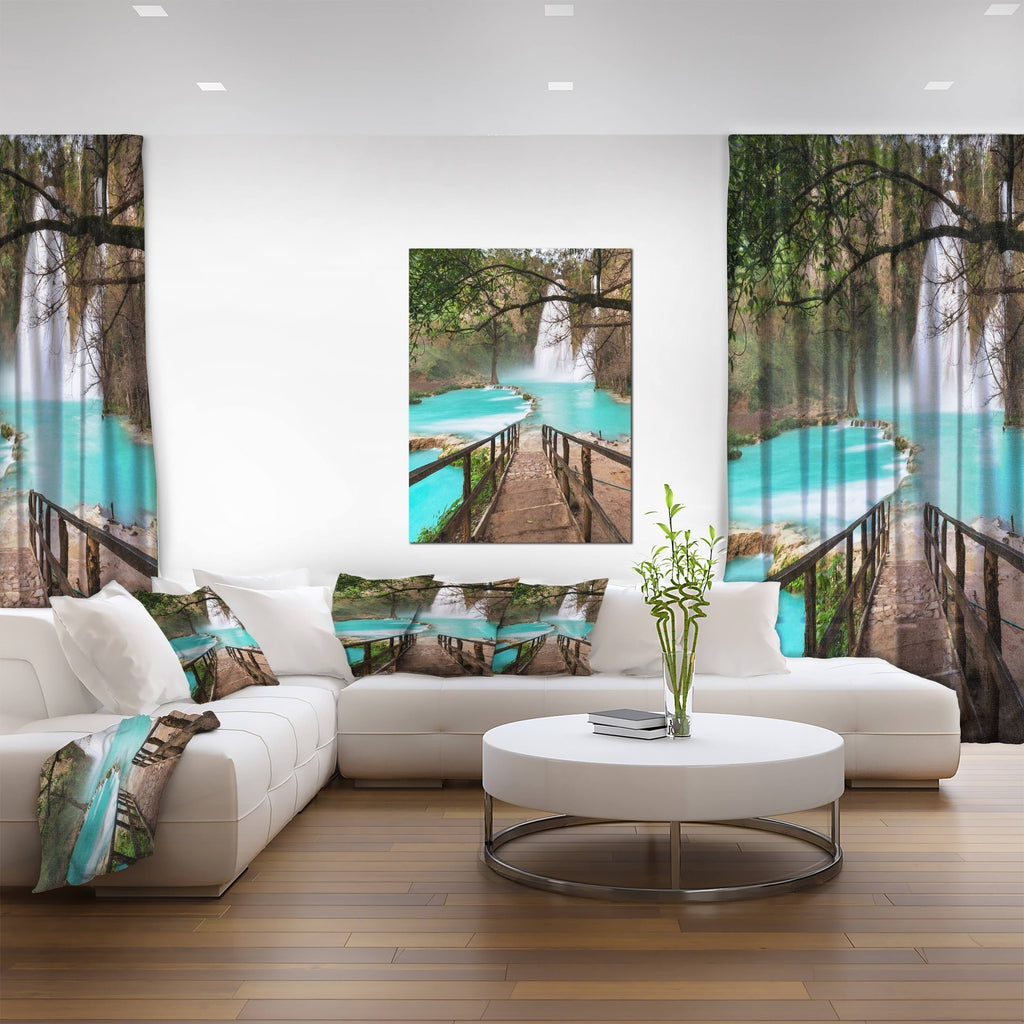 Oversized Landscape Canvas Art Green 30 in. Wide x 40 in. High P76540