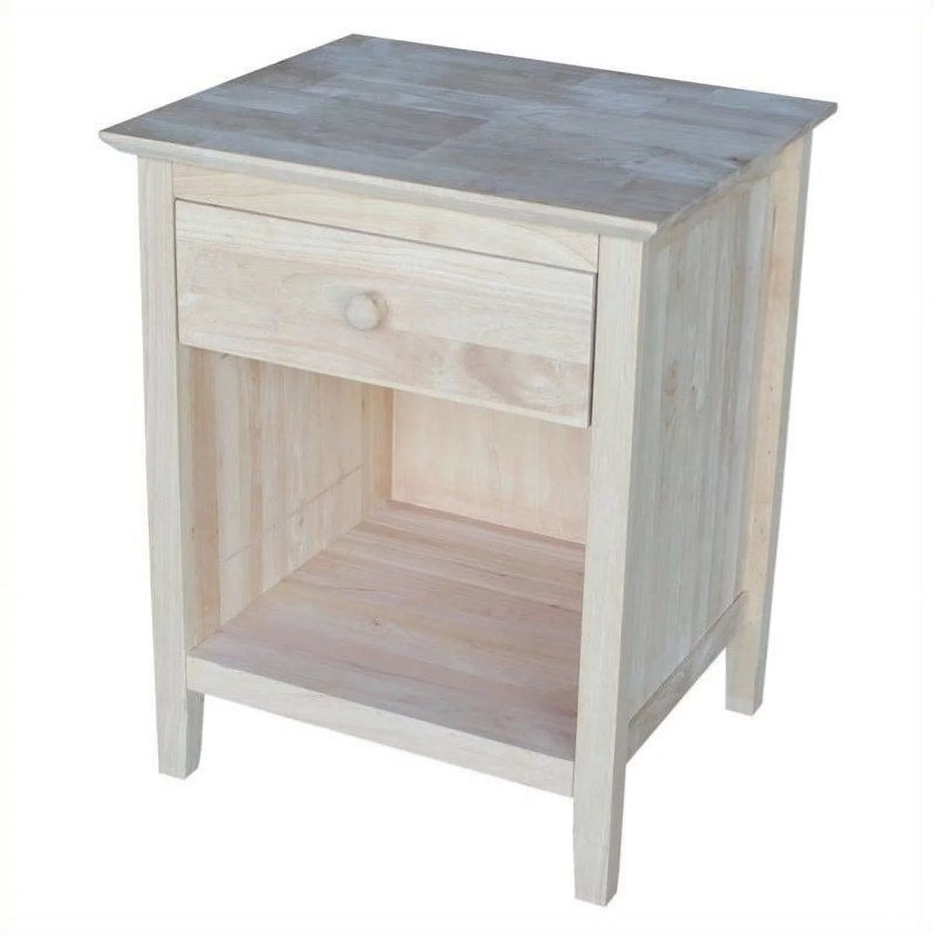 Unfinished 1-Drawer Nightstand A601