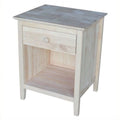 Unfinished 1-Drawer Nightstand A601