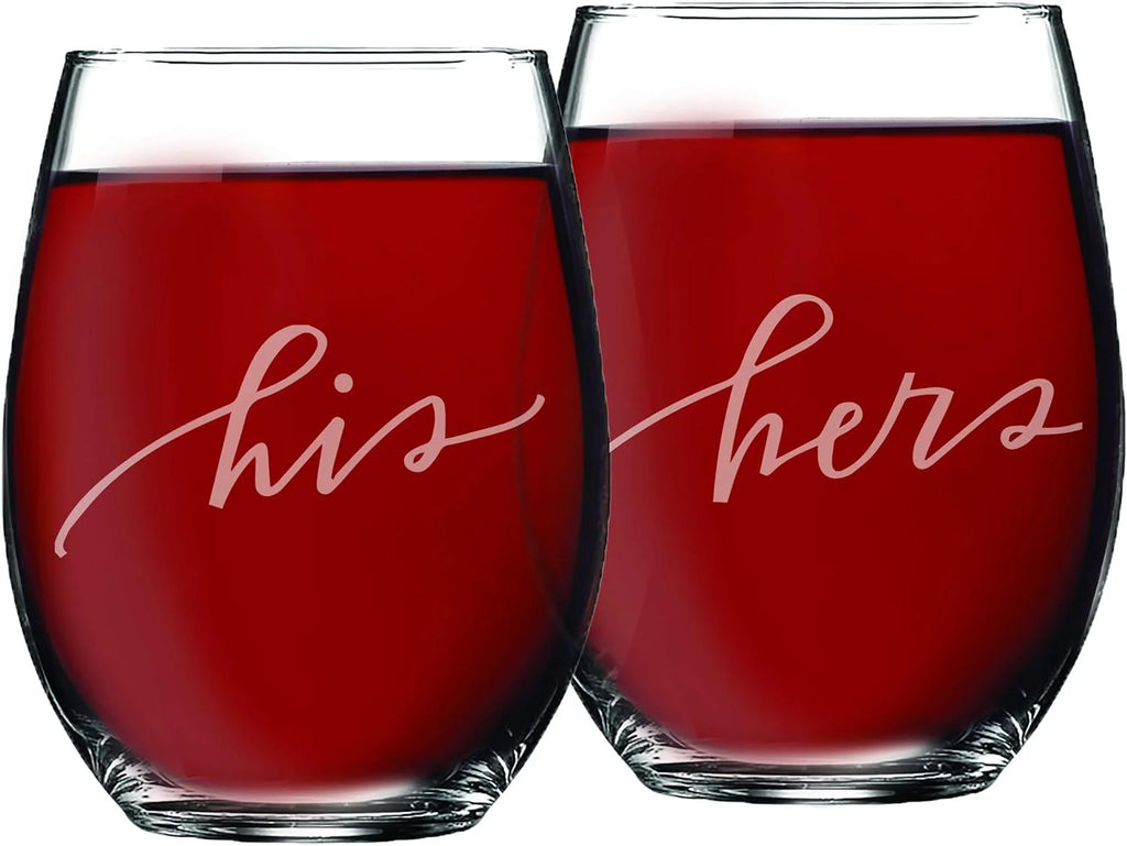 Stemless Wine Glasses Set Of 2 S572646