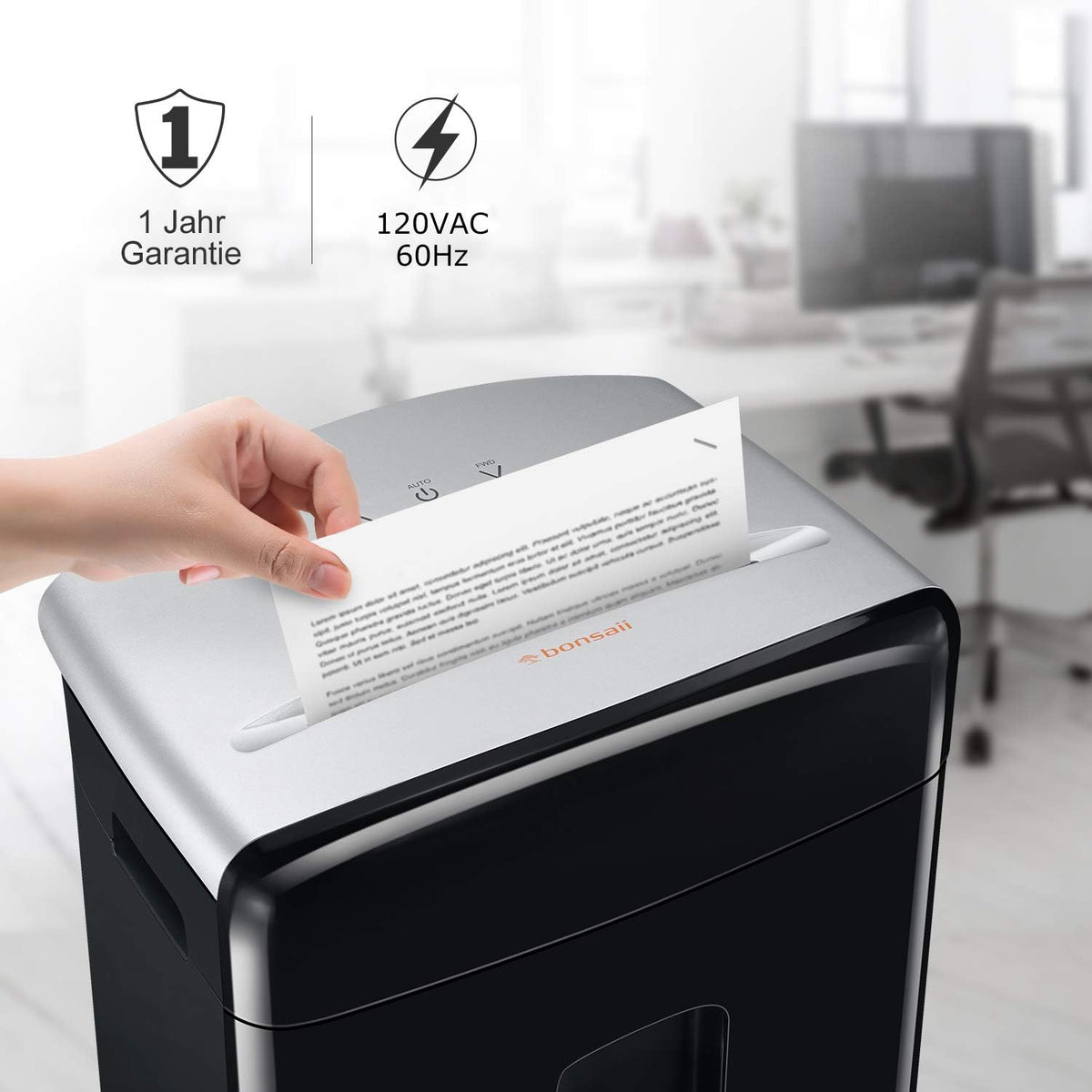 12-Sheet Micro Cut Paper Shredder with Pullout Basket P755415