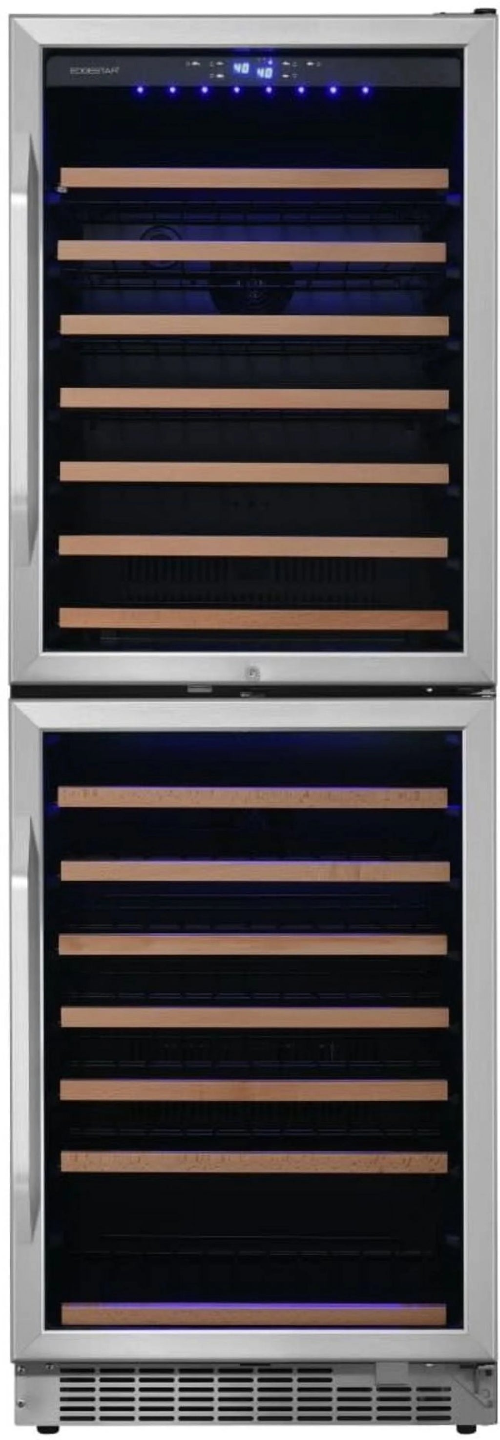 142 Bottle 24" Built-In Or Free Standing Dual Zone Double Door Wine H17458