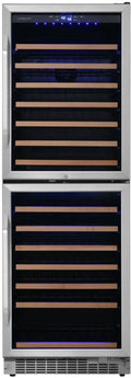 142 Bottle 24" Built-In Or Free Standing Dual Zone Double Door Wine H17458