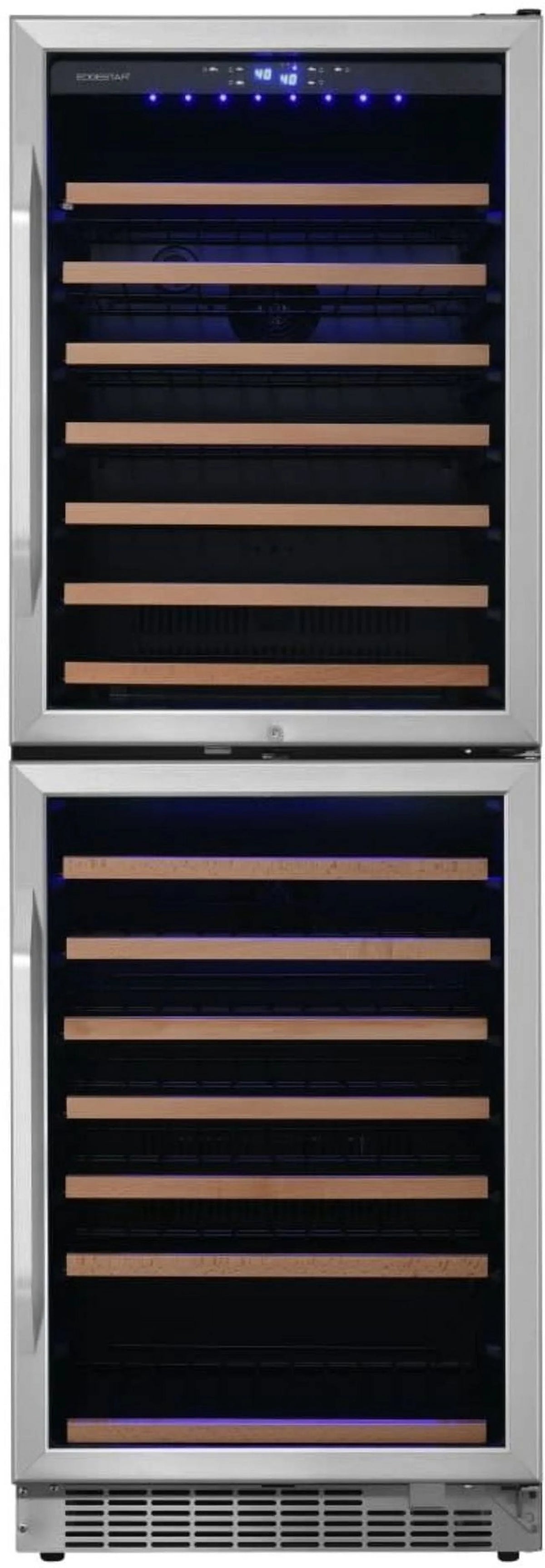 142 Bottle 24" Built-In Or Free Standing Dual Zone Double Door Wine H17458