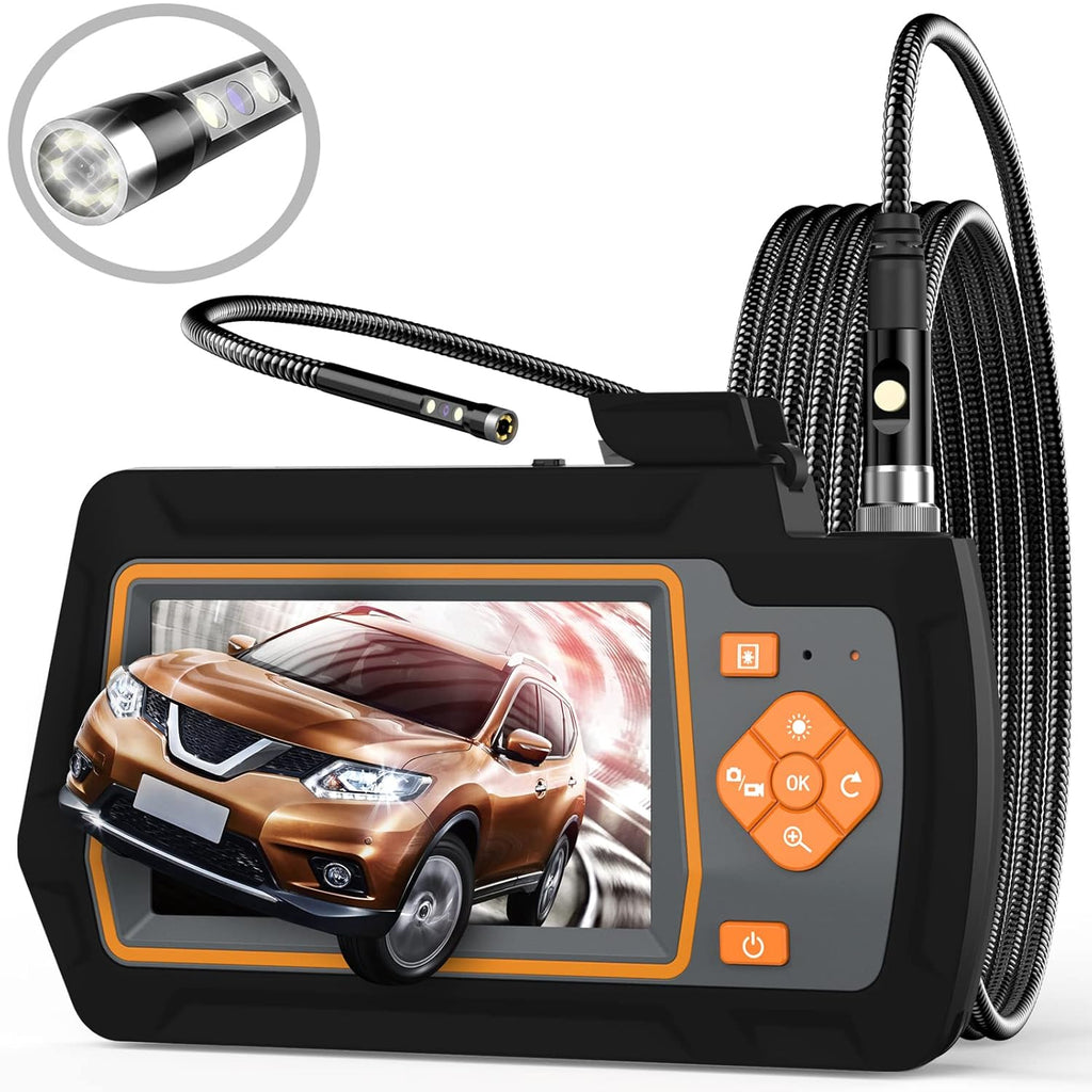 Dual Lens Endoscope Camera with 8 LED Lights Q3750