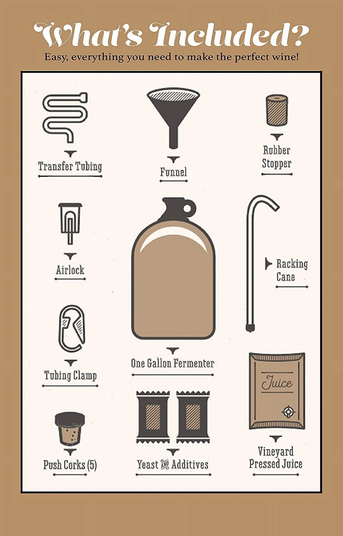 1 Gallon Wine Making Kit K656