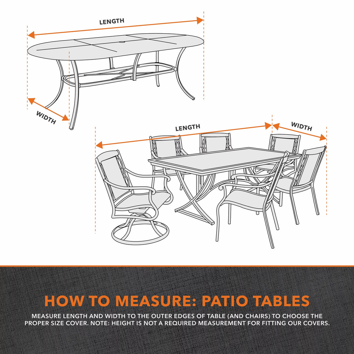 Waterproof Patio Table & Chair Set Cover T98420