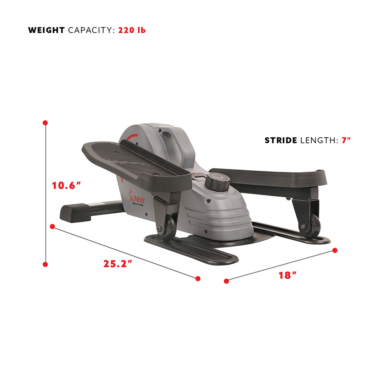 Compact Magnetic Standing Elliptical Machine with Handlebars B70780