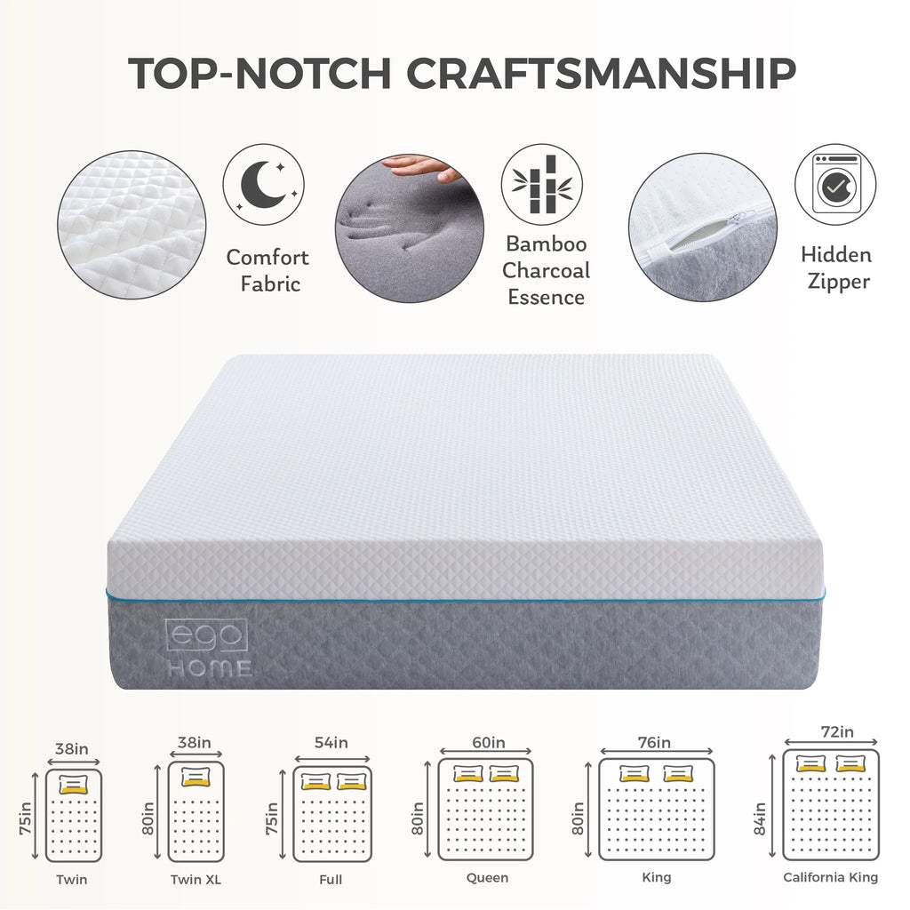 14 inch Queen Gel Memory Foam Mattress D831808