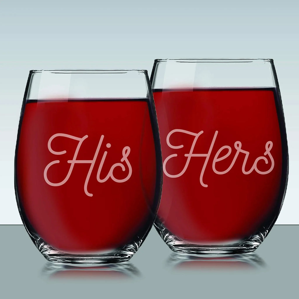 Stemless Wine Glasses Set Of 2 S572646