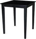 Black Solid Wood Dining Table F740845