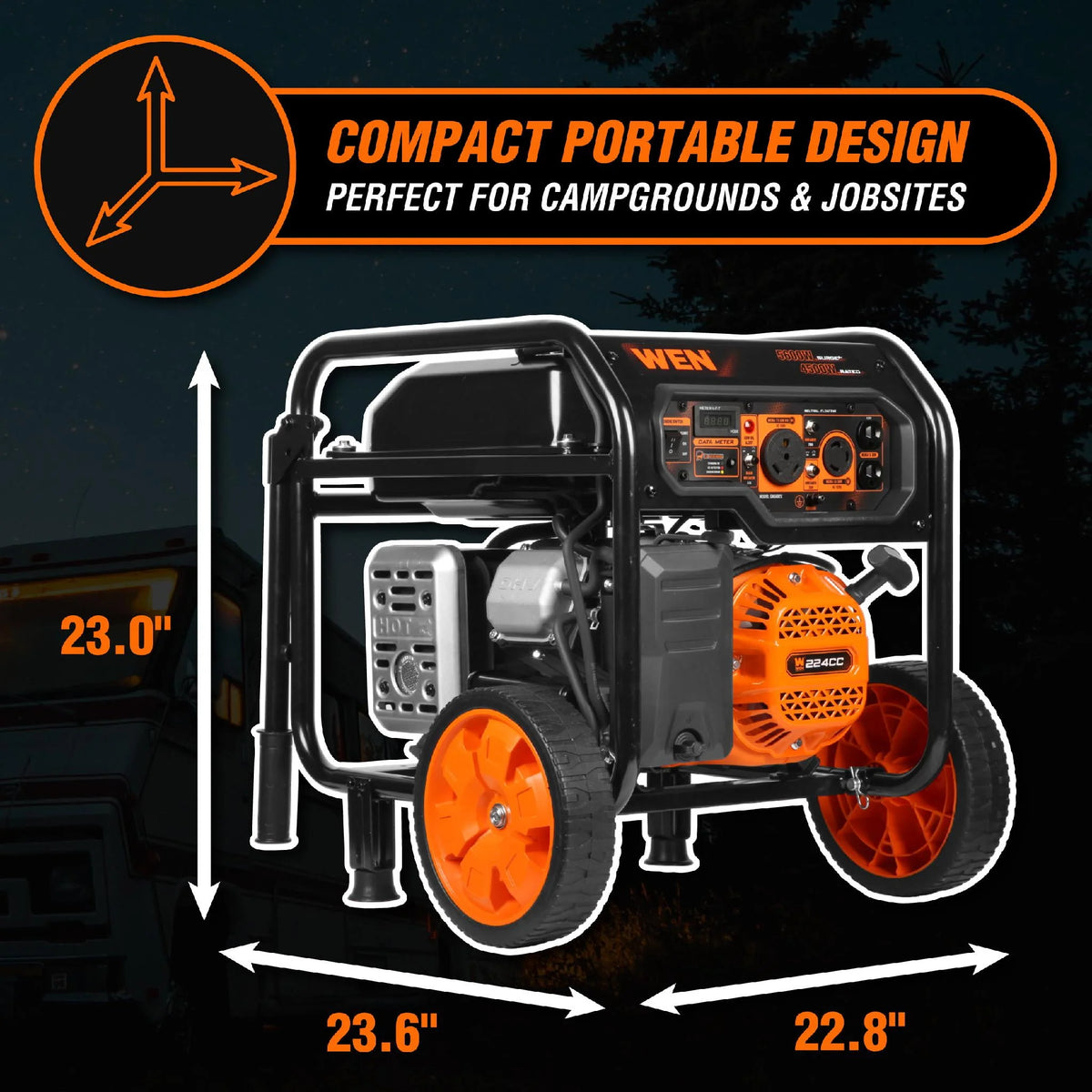 5600-Watt Portable Generator with CO Shutdown Sensor S1697