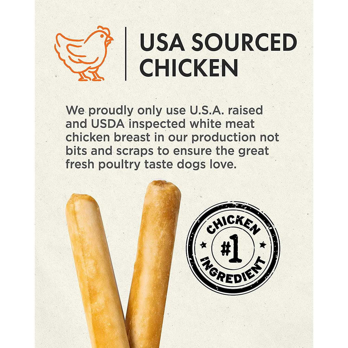 Chicken Recipe Roll Dog Chew N481903