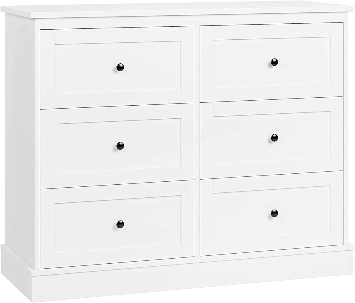 White 6 Drawer Dresser E174
