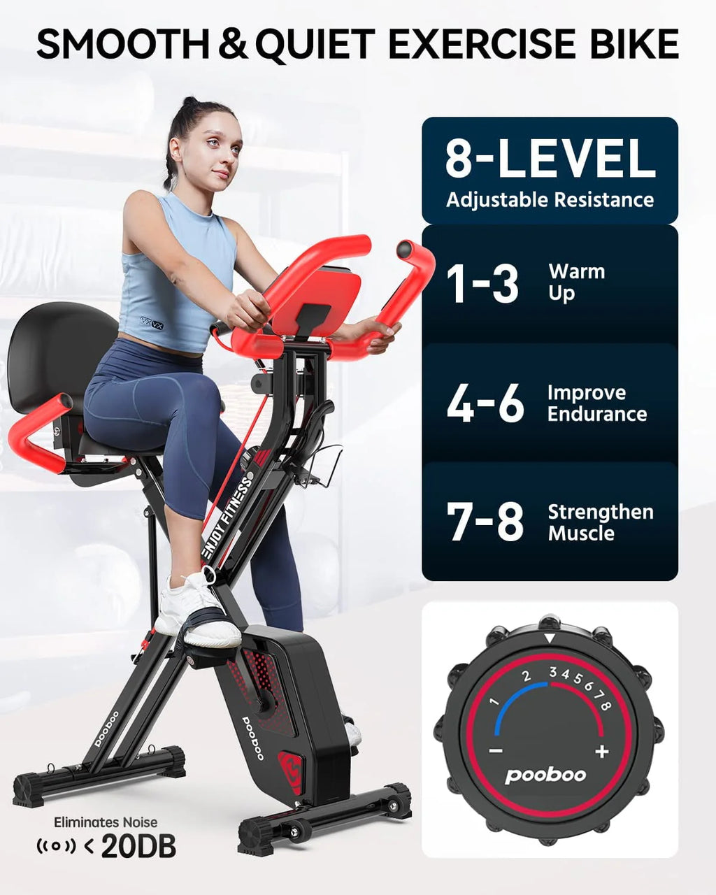Foldable Magnetic Exercise Bike H40608