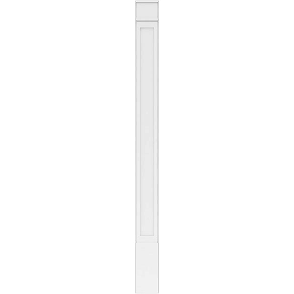 Flat Panel PVC Pilaster with Decorative Capital & Base (Pair) K6903