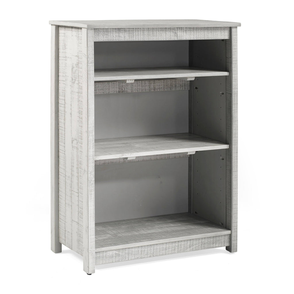 Grey Wood 3-Shelf Bookcase F945360