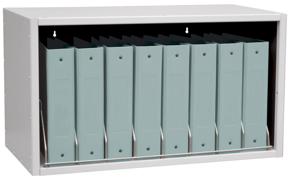 8 Binder Capacity Light Gray File Storage Rack C485664