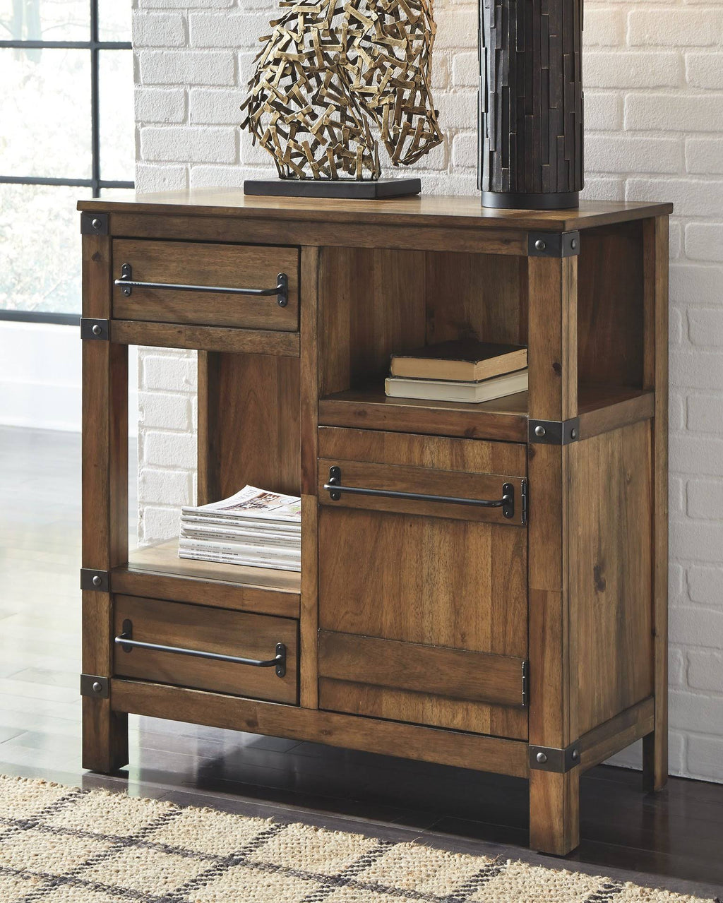 Brown Accent Cabinet E418