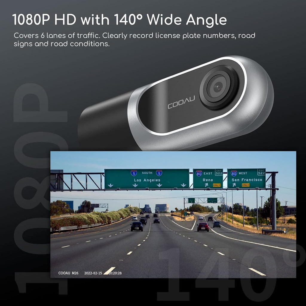 1080P FHD Mini Dash Cam with Infrared Night Vision, Pack of 2 Z975