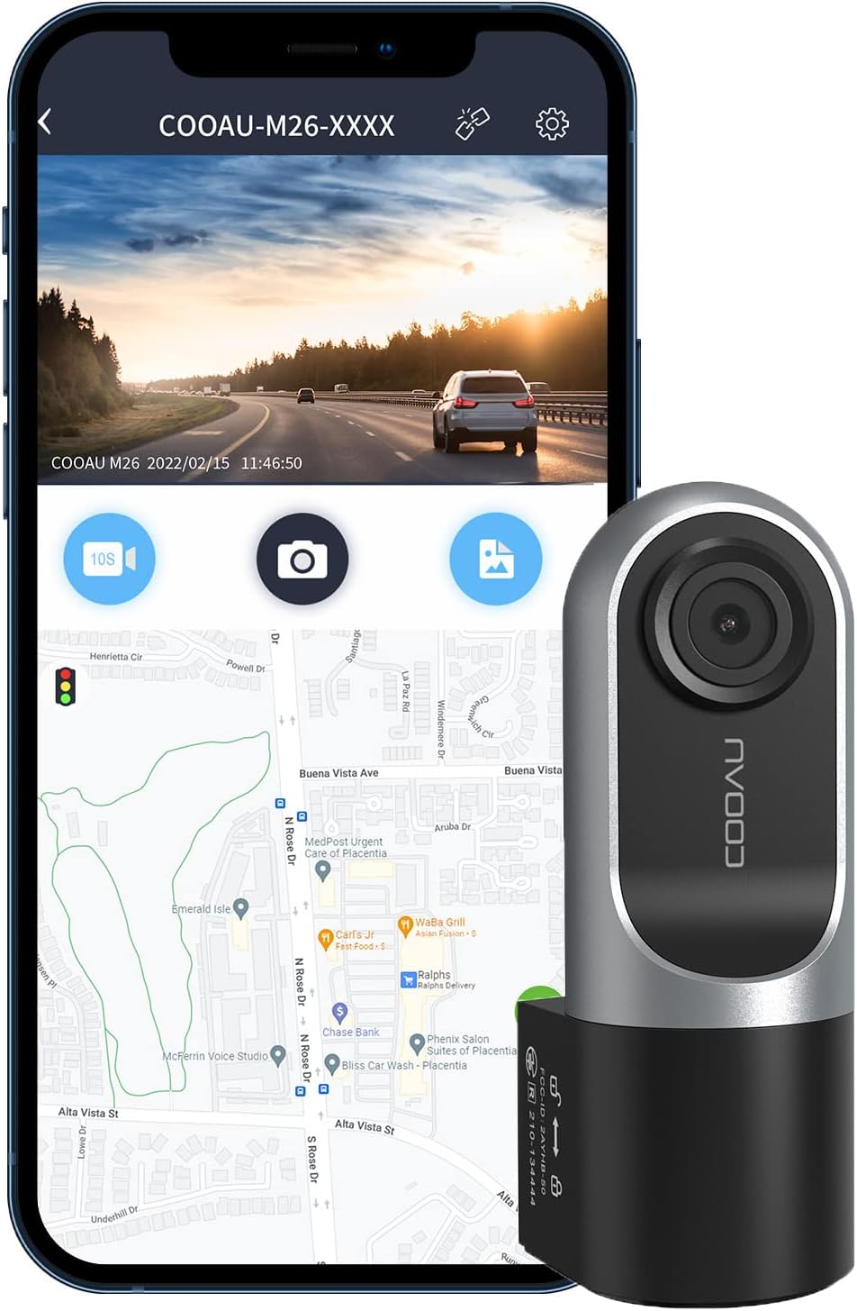 1080P FHD Mini Dash Cam with Infrared Night Vision, Pack of 2 Z975