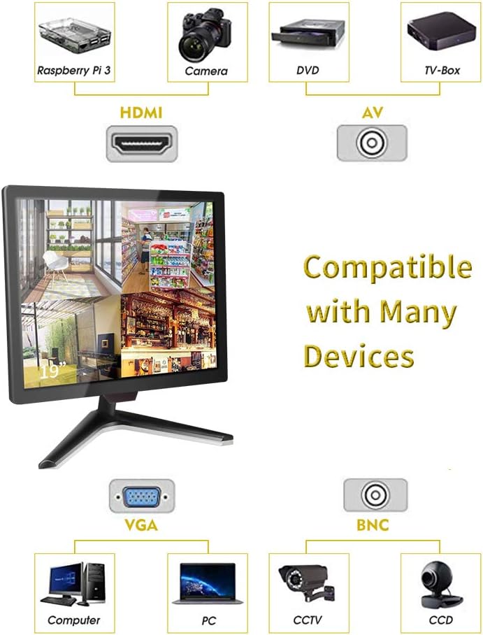 19 inch Security Monitor with BNC/VGA/HDMI H330