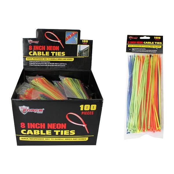 Neon Cable Ties 100 Pack F87296