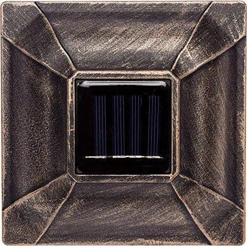 Solar Cast Aluminum LED Post Cap Light 8 Pack K14545