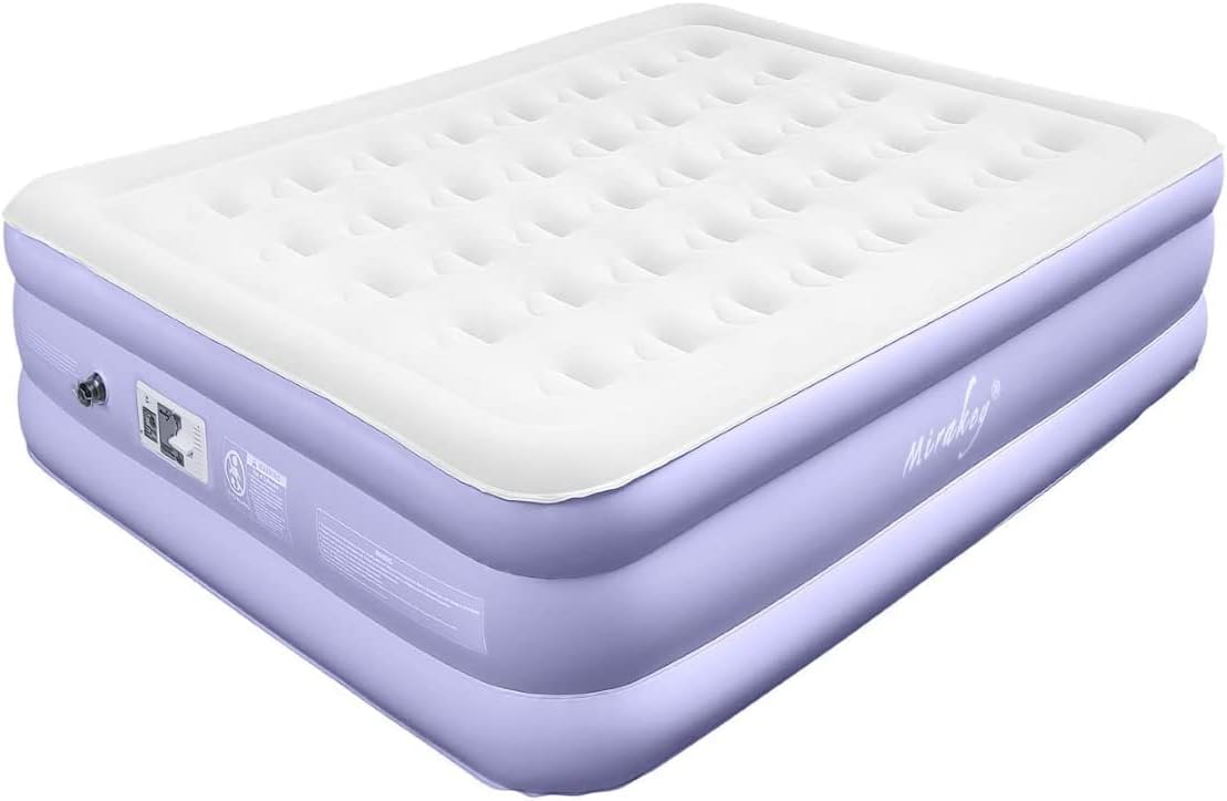 Queen 18'' Double High Air Mattress with Built-in Pump U224708