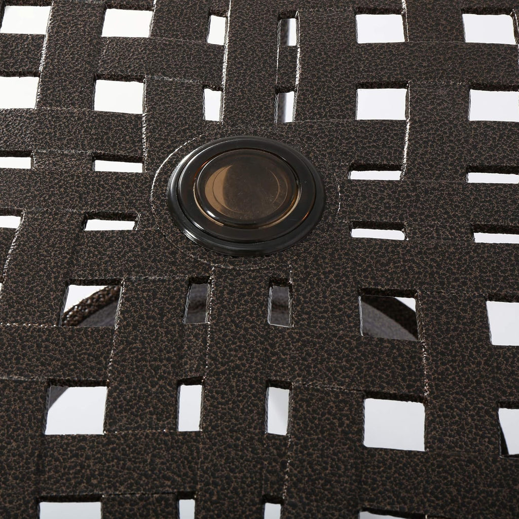 Hammered Bronze Cast Aluminum 5 Pcs Outdoor Dining Set D794