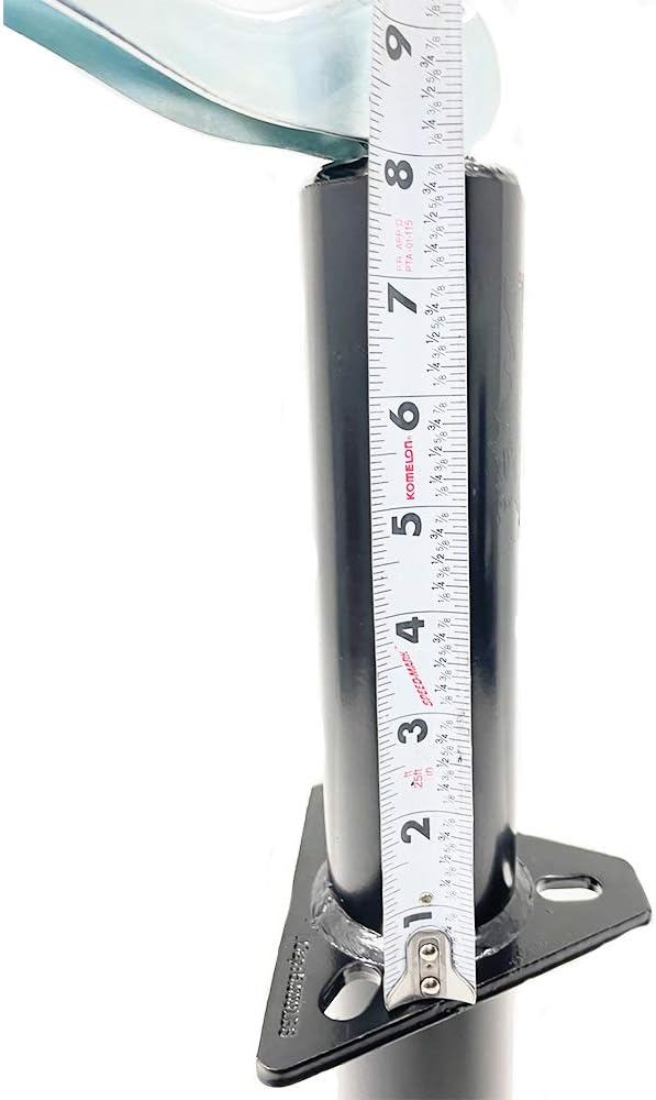 5000 lbs A-Frame Trailer Jack with Foot Plate and Caster Wheel Pack of 2 Z6284