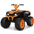 12V Kids 4-Wheeler ATV Quad Ride on Car with LED Light & Music Orange P967509