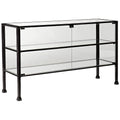 Wide Glass Display Case Console Table E60169