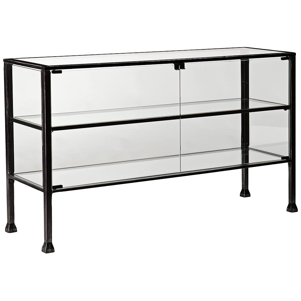 Wide Glass Display Case Console Table E60169