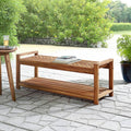 Acacia Wood Patio Bench A659163