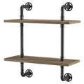 Floating Ladder Wall Shelf - 2-Tier A8836