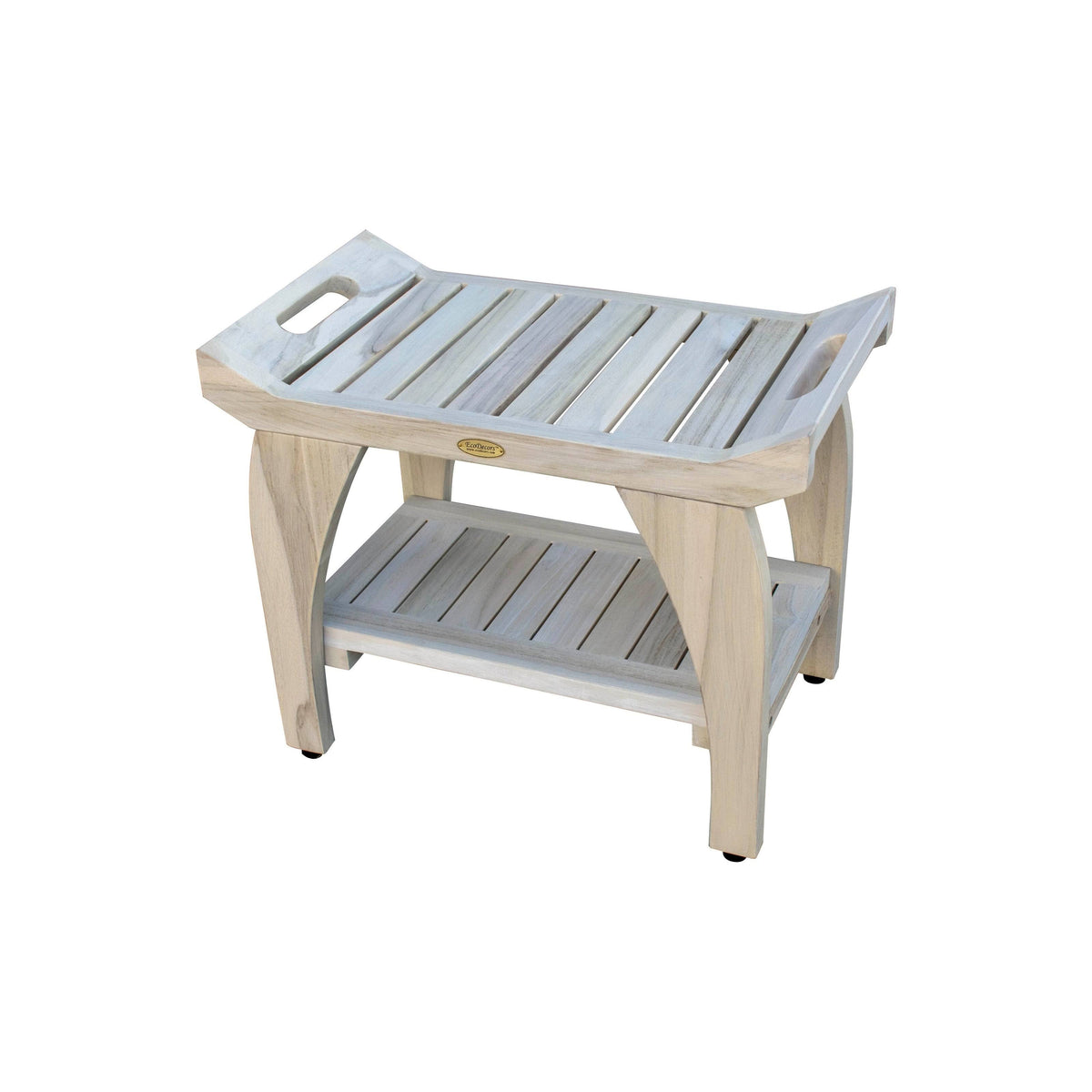 Off-White Teak Shower Bench H504818