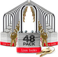48 Pack Keyed-Alike Padlocks with 2” Long Shackle H596