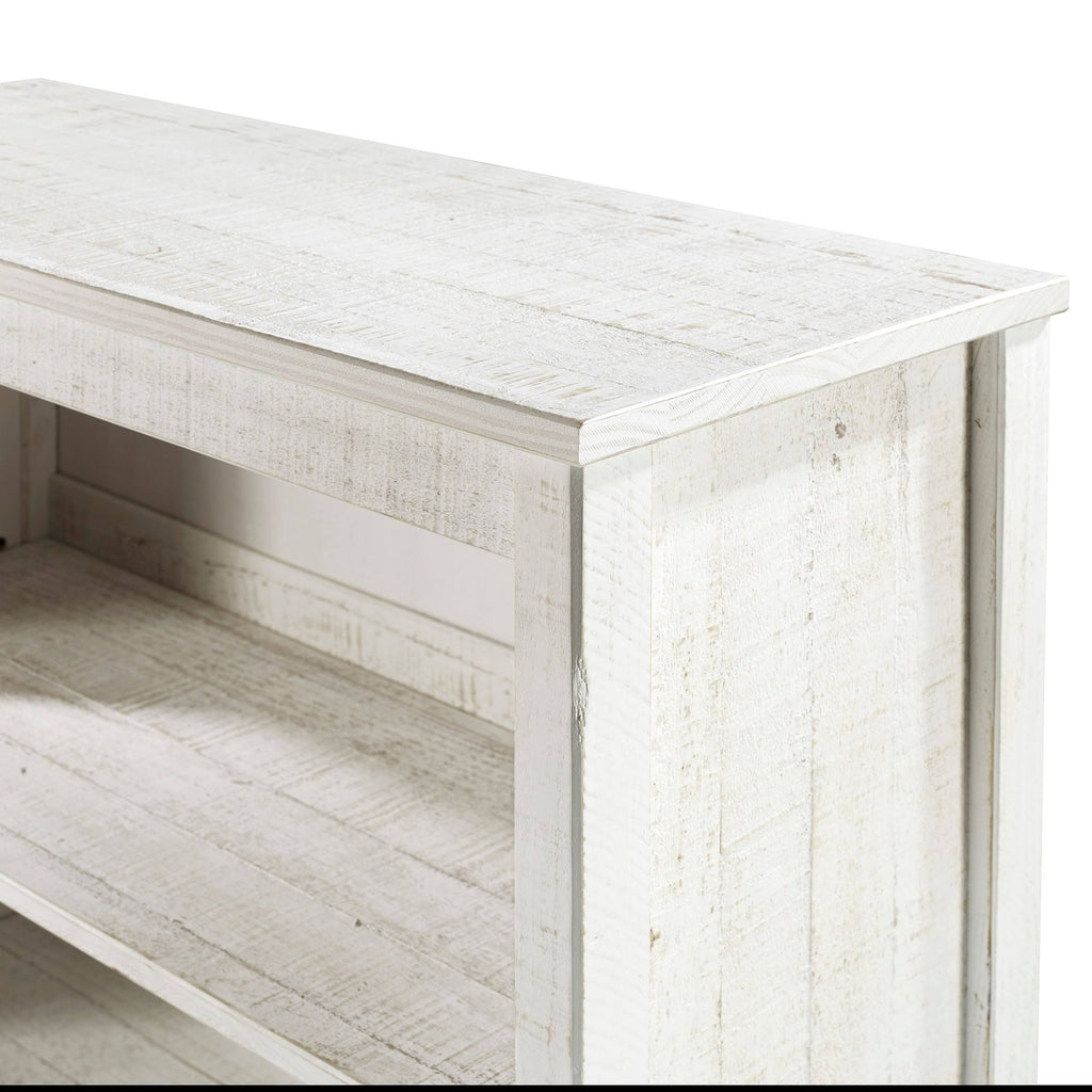 Grey Wood 3-Shelf Bookcase F945360